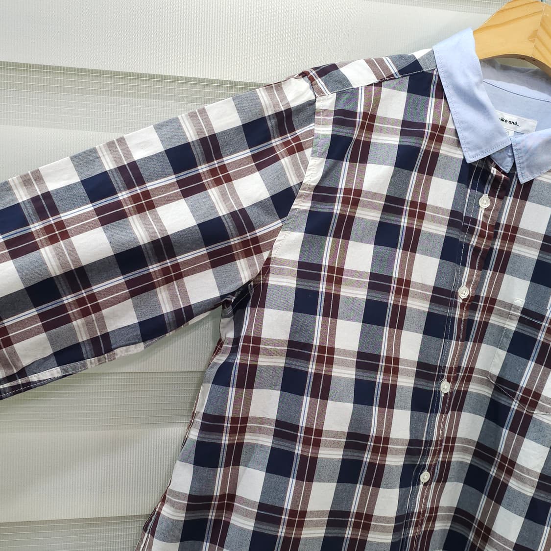 니코앤드 체크 남방 셔츠- 우먼4 상품이미지4