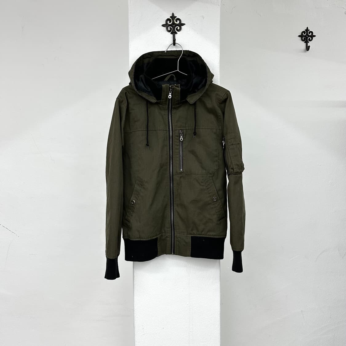 Khaki formal hood jacket 상품이미지3