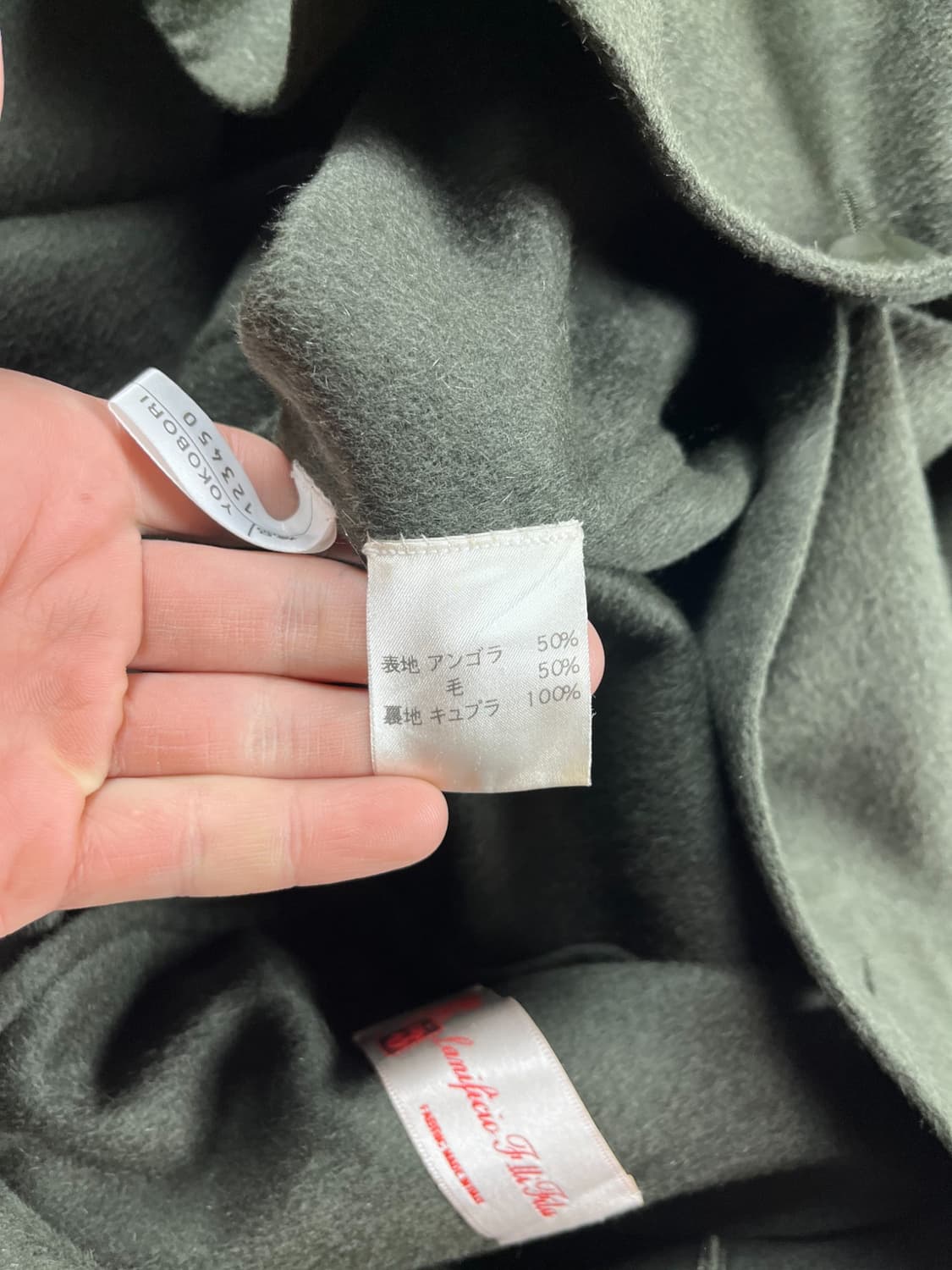 GIOVANNI MANIGLIA 카키 컬러 코트  상품이미지5