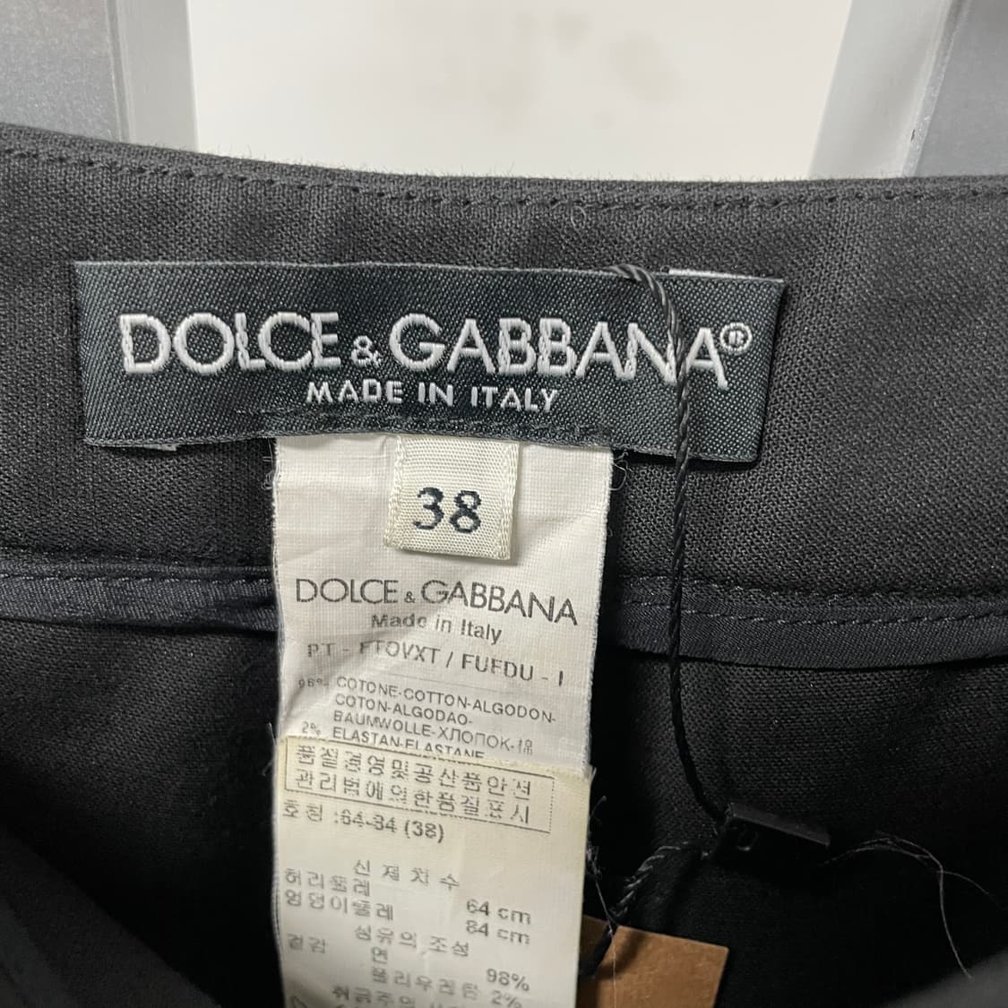 돌체앤가바나 블랙 팬츠 38(W) 상품이미지5