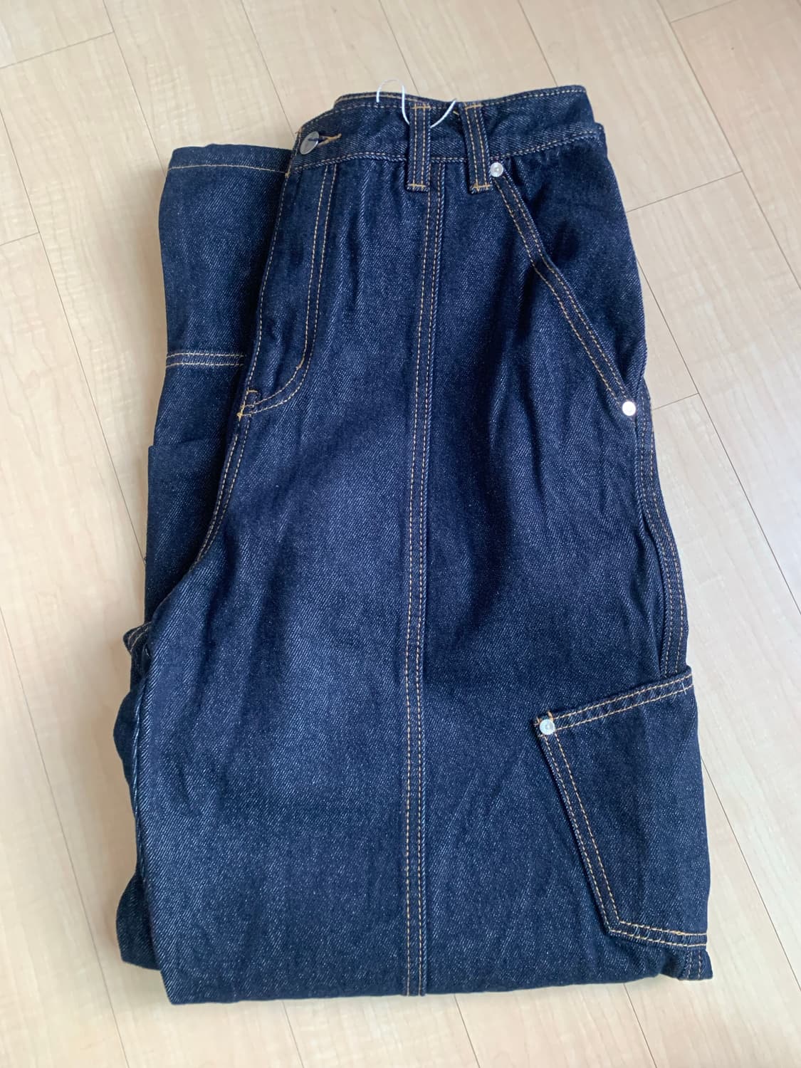 밈더위브로드 더블 레이어드 데님팬츠_인디고 S (새상품) 상품이미지4