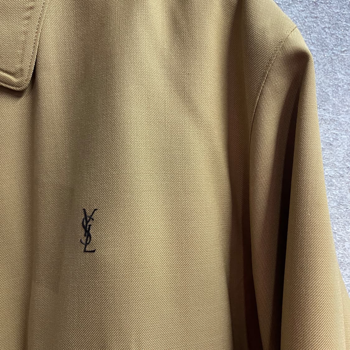 입생로랑 YSL로고 베이지 블루종 자켓 B4110 상품이미지3