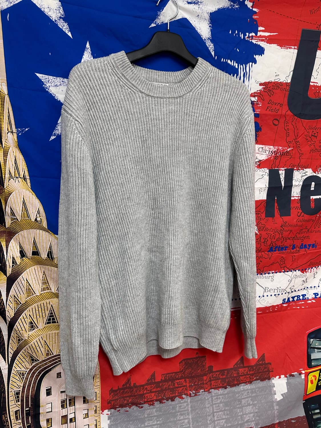 s급 ZARA 자라 오버핏 그레이니트 XL105 상품이미지3