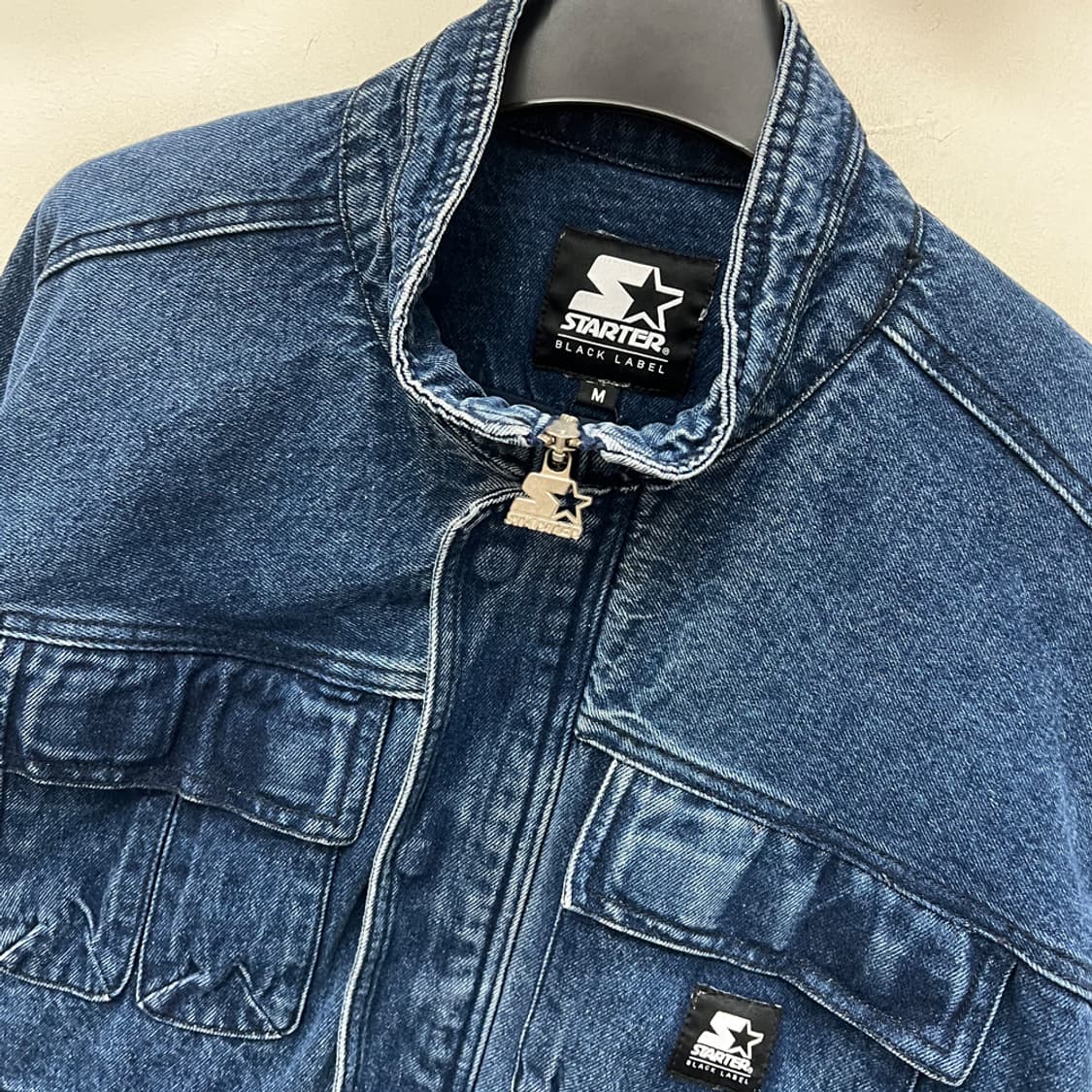 스타터 블랙라벨 멀티포켓 헤비 오버사이즈 데님 자켓 M 상품이미지3