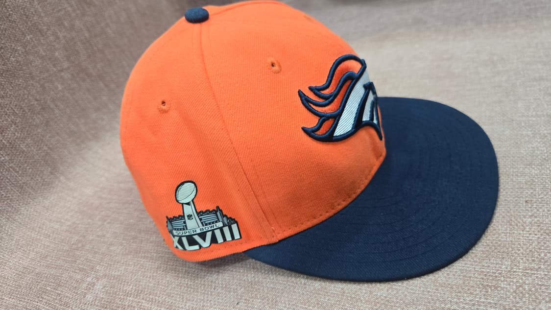 덴버 브롱코스 모자 남성용 오렌지 7 1/4 핏 NFL 뉴 에라 풋볼 상품이미지3