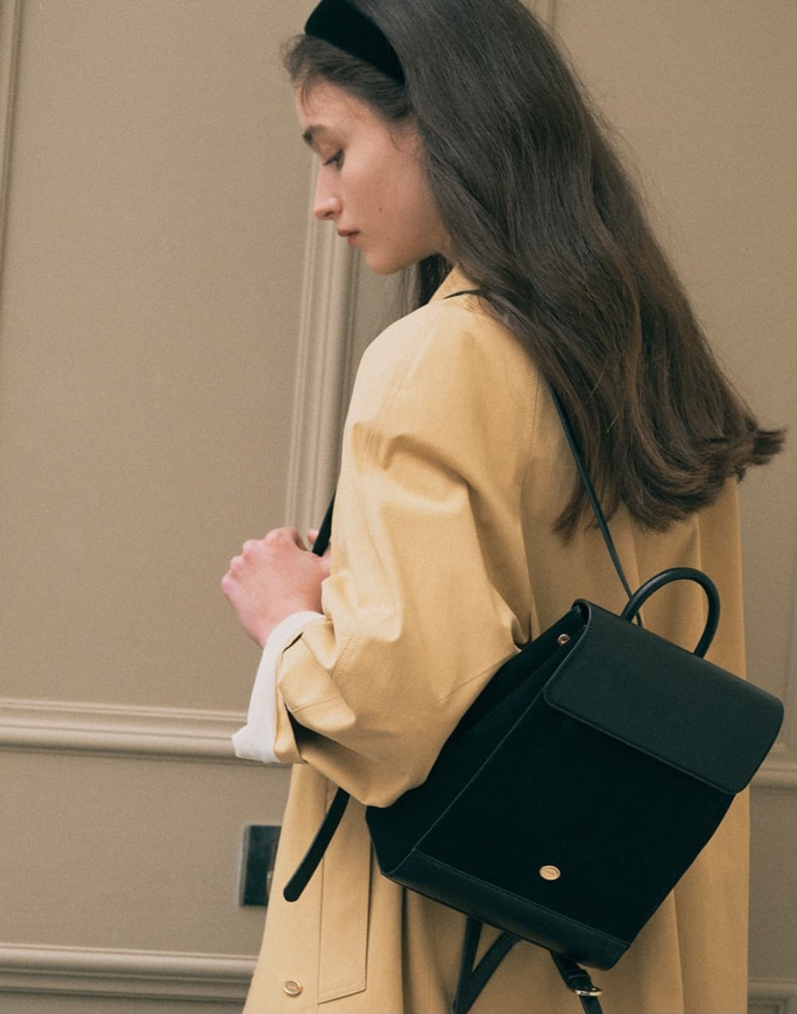 새상품 로라로라 클래식 스웨이드 백팩 상품이미지3