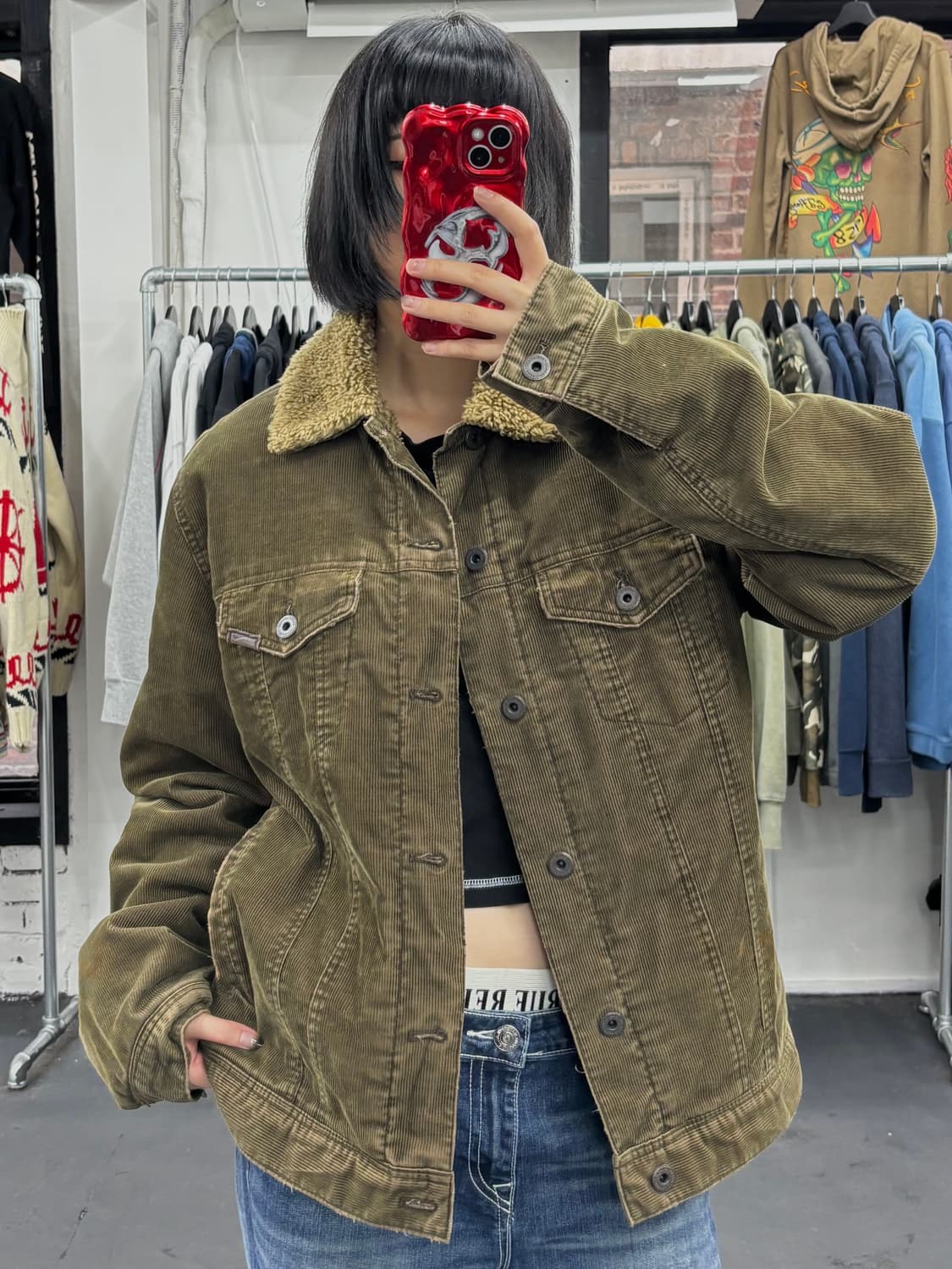 VTG 코듀로이 쉐르파 자켓 상품이미지2