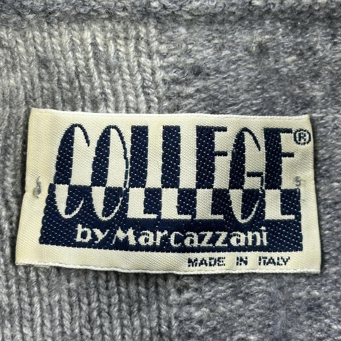 made in ITALY 하프집 모트넥 니트 그레이 L 상품이미지5