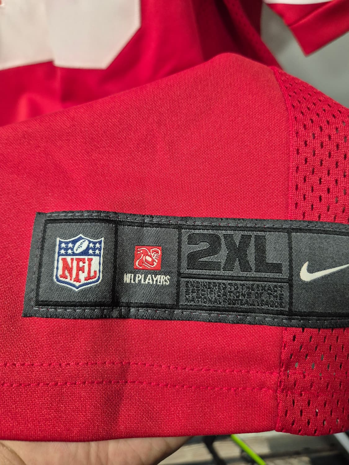 *무료배송*나이키 NFL 49ers Hyde28 유니폼 2XL(상태A급) 상품이미지5
