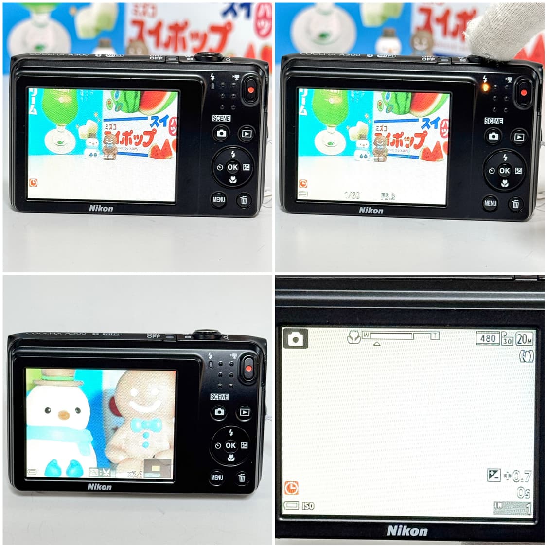 니콘 쿨픽스 A300 (S3700) 블랙 빈티지디카 상품이미지5