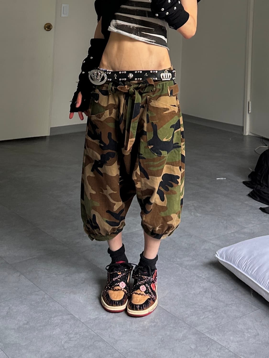 카모 드랍 크라치 배기 팬츠 상품이미지6
