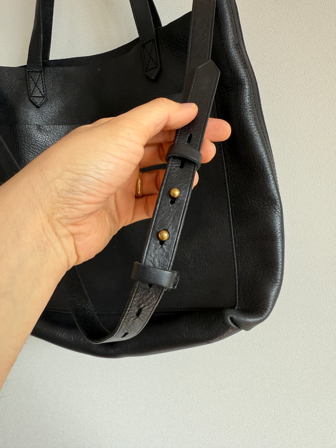 Pre owned 레더 토트백 상품이미지7