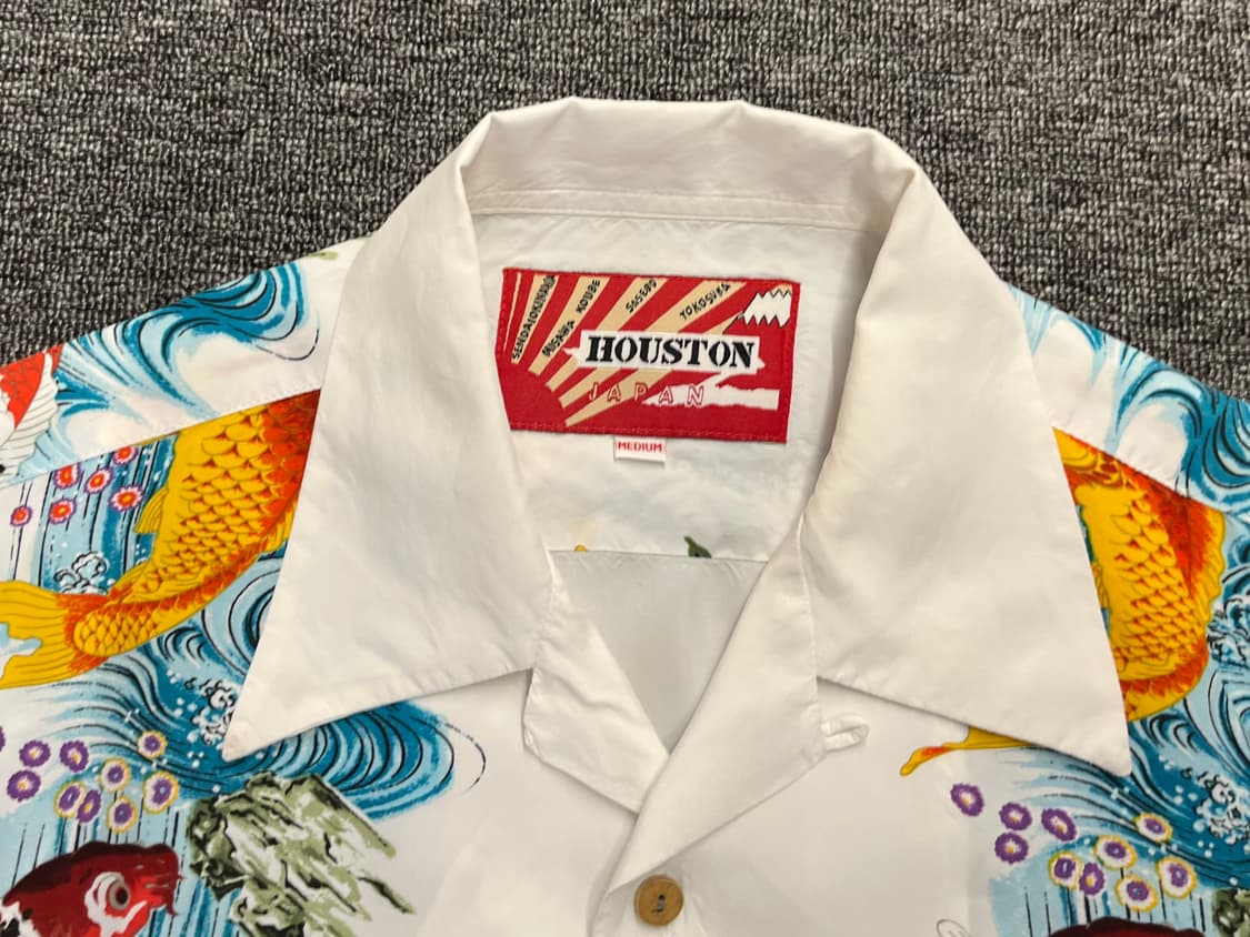 [95] HOUSTON 잉어 프린팅 레이온 셔츠  상품이미지3