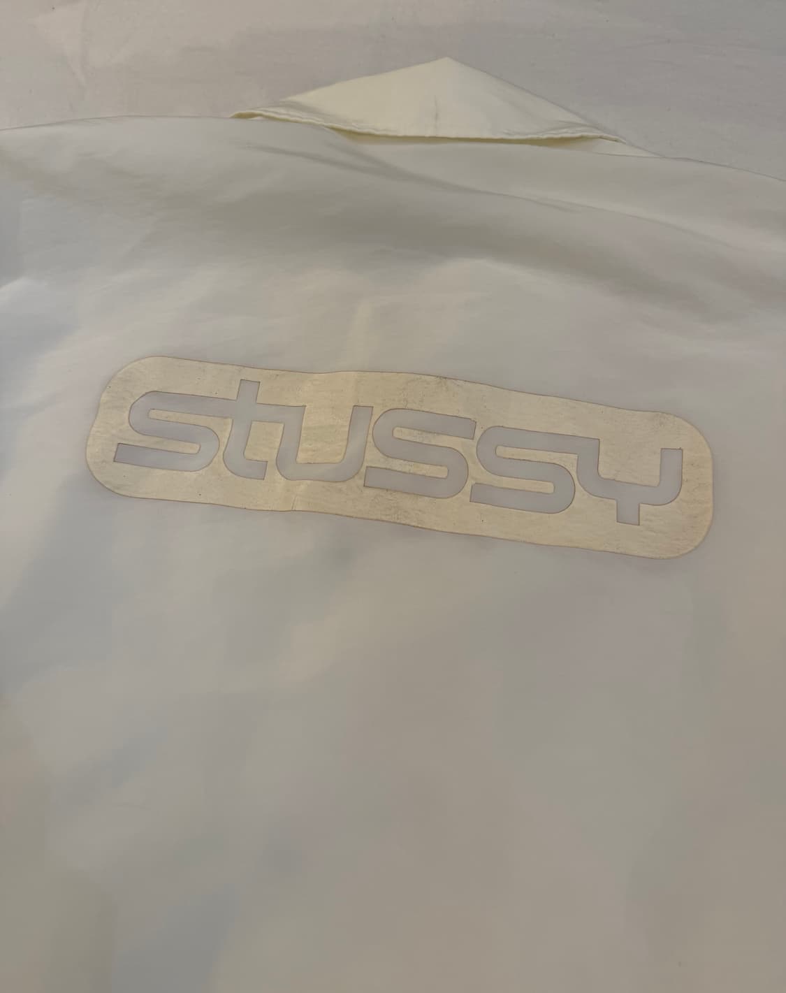 스투시 스펠아웃 나일론 코치자켓 화이트 상품이미지3