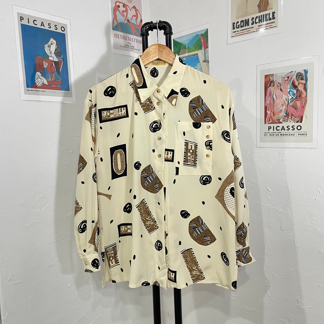 에스닉 패턴 블라우스 상품이미지2