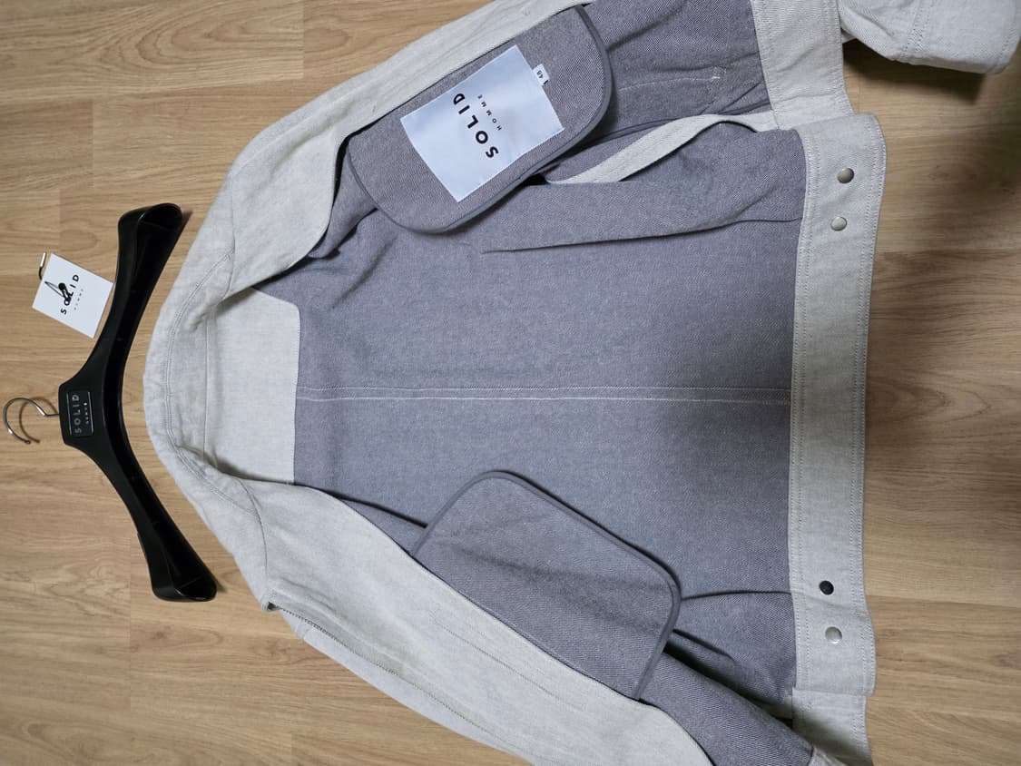 솔리드옴므 아이보리 데님 자켓 48 상품이미지2