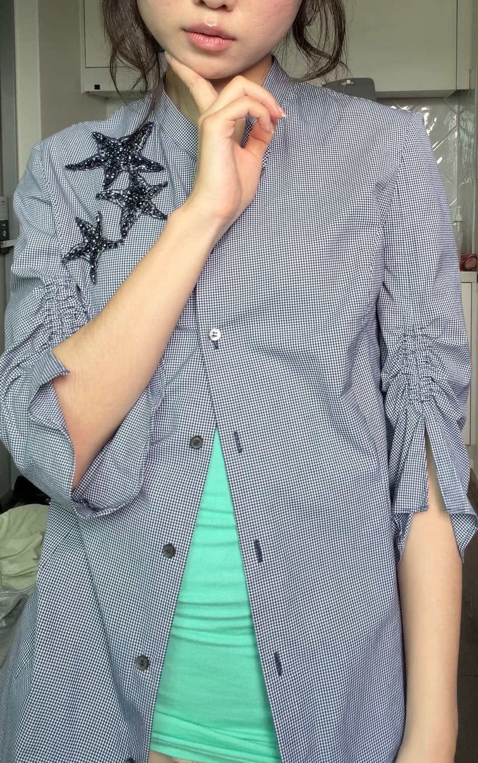 MOJO.S.PINE star glitter shirts 상품이미지5