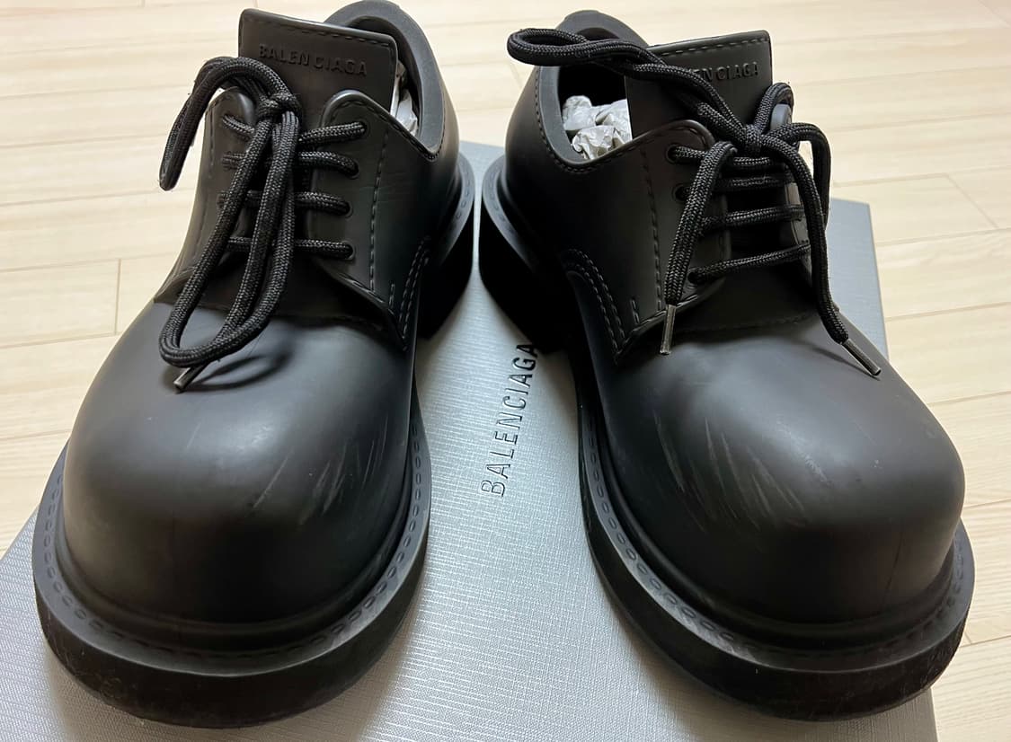 (39)발렌시아가 스테로이드 더비 블랙 상품이미지2