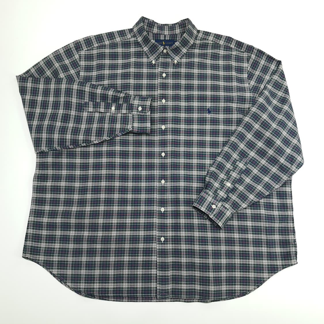 CN702 3XB 폴로 랄프로렌 모던블랙워치 타탄체크 긴팔 셔츠 남방 상품이미지2