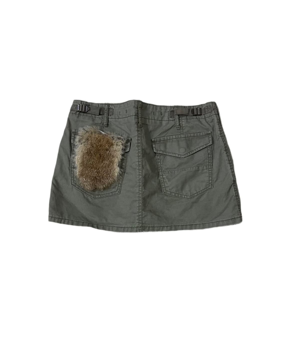 g.o.a Fur Pocket Detail Skirt 상품이미지1