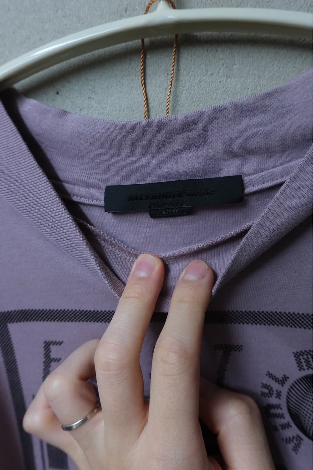 Alexander wang 입체 프린팅 반팔 xs 상품이미지3