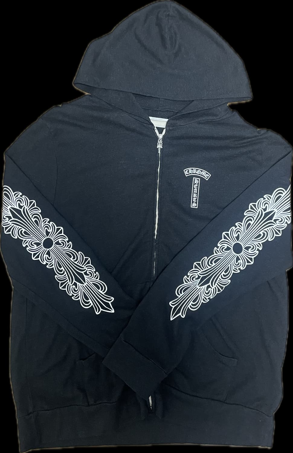 크롬하츠 홀스슈 플로랄 후드집업 xl 상품이미지1