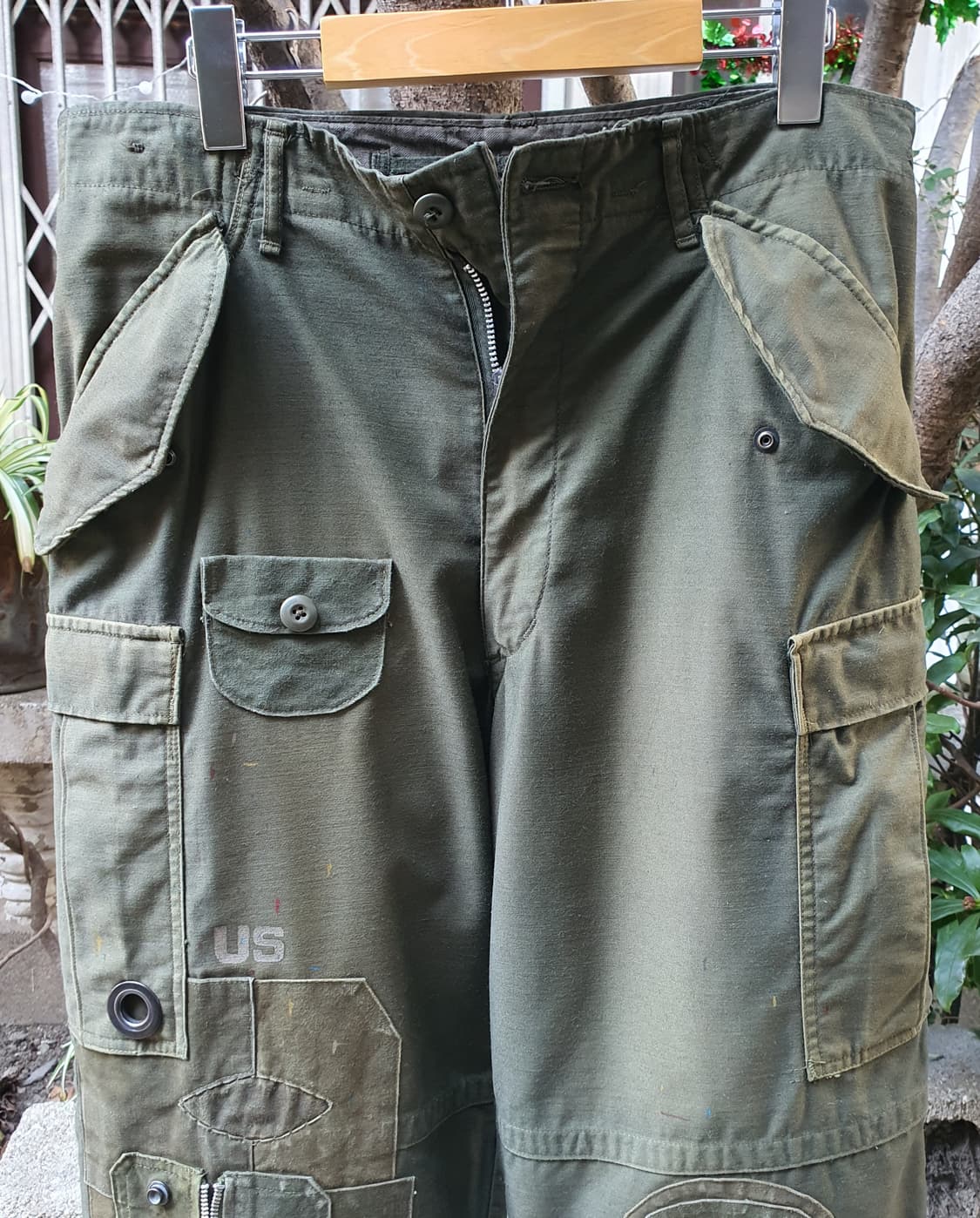 m-65팬츠 빈티지 커스텀 [초기형/ 사이드지퍼/ 썬페이딩] 상품이미지4