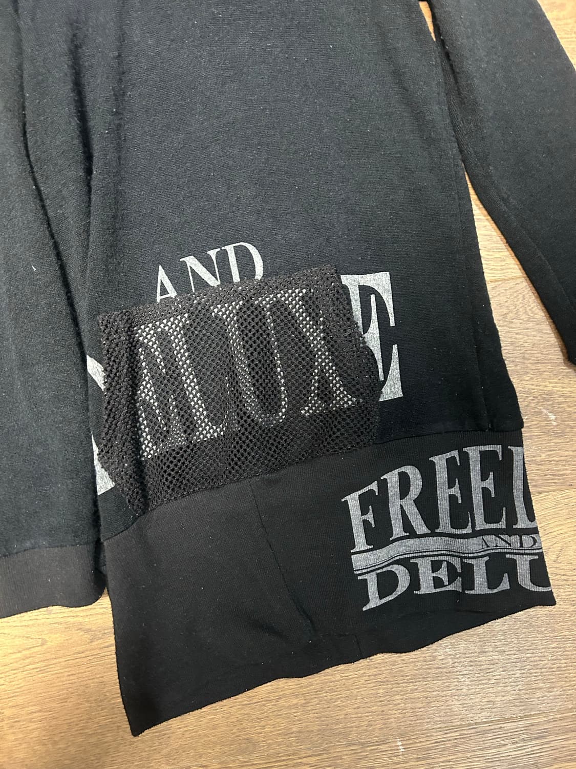 빈티지 스컬 롱 후드  상품이미지4