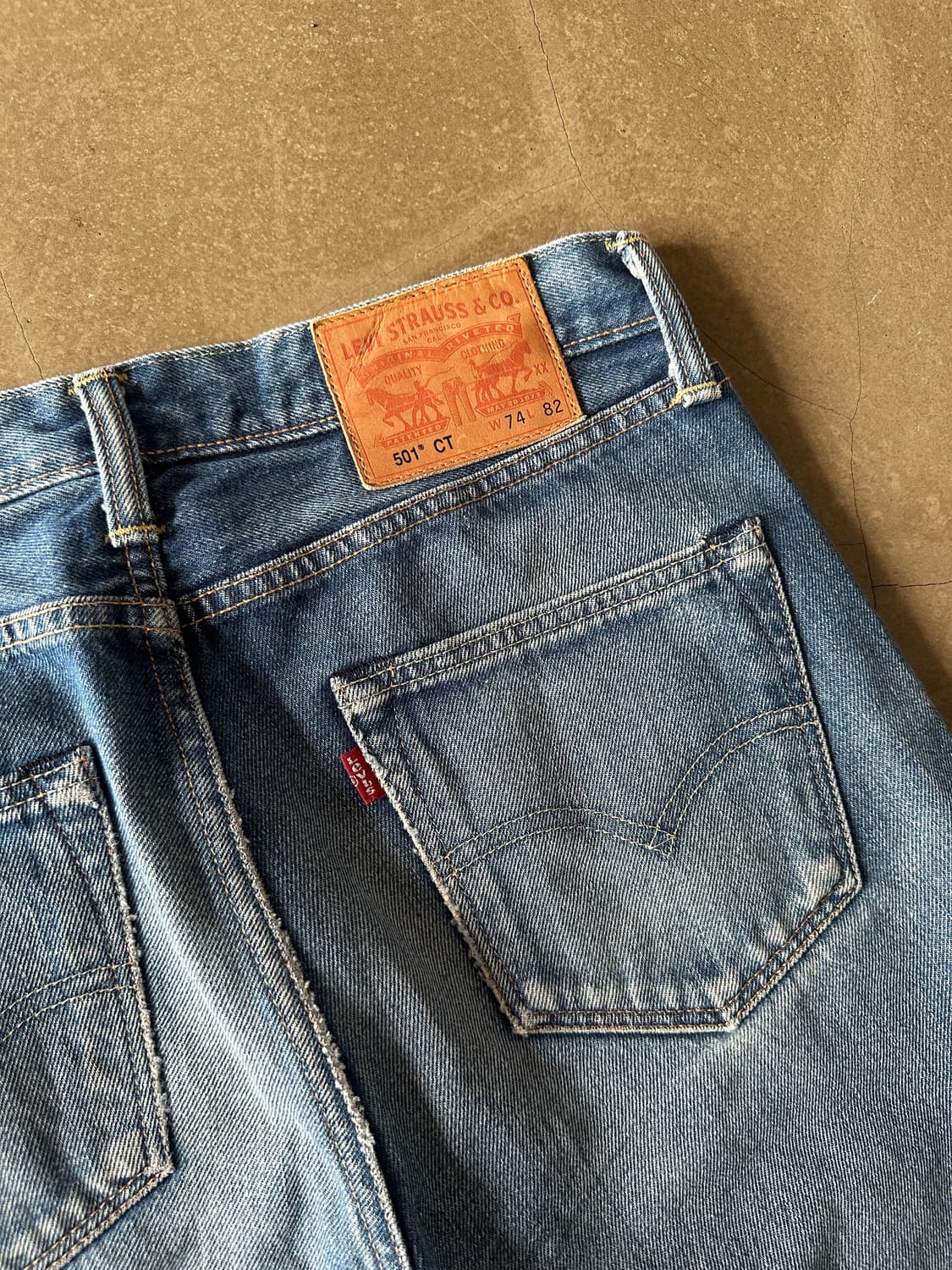 리바이스 501 CT 데님 팬츠 w30 상품이미지3