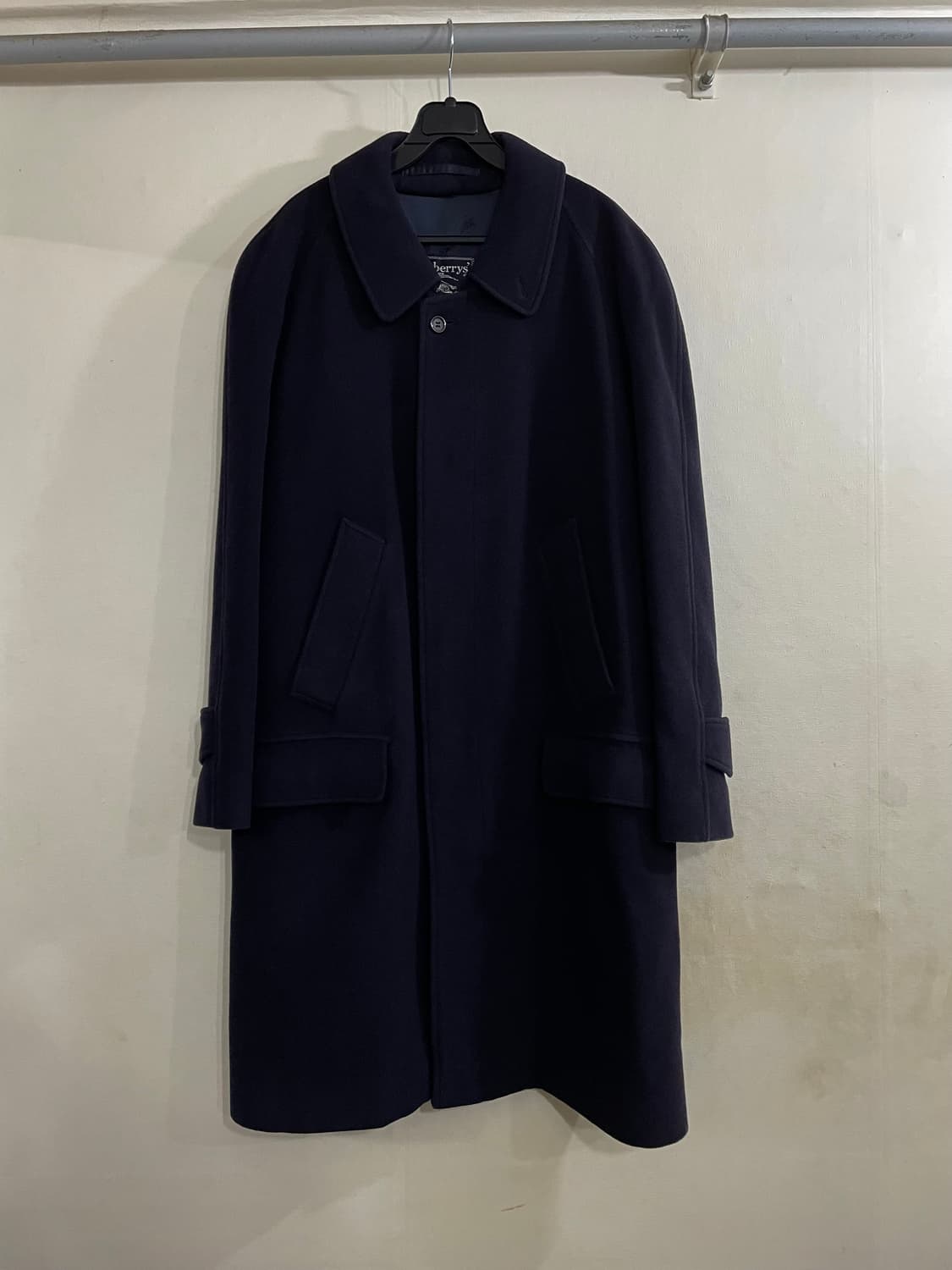 버버리 발마칸 울 캐시미어 코트 네이비 50 상품이미지1