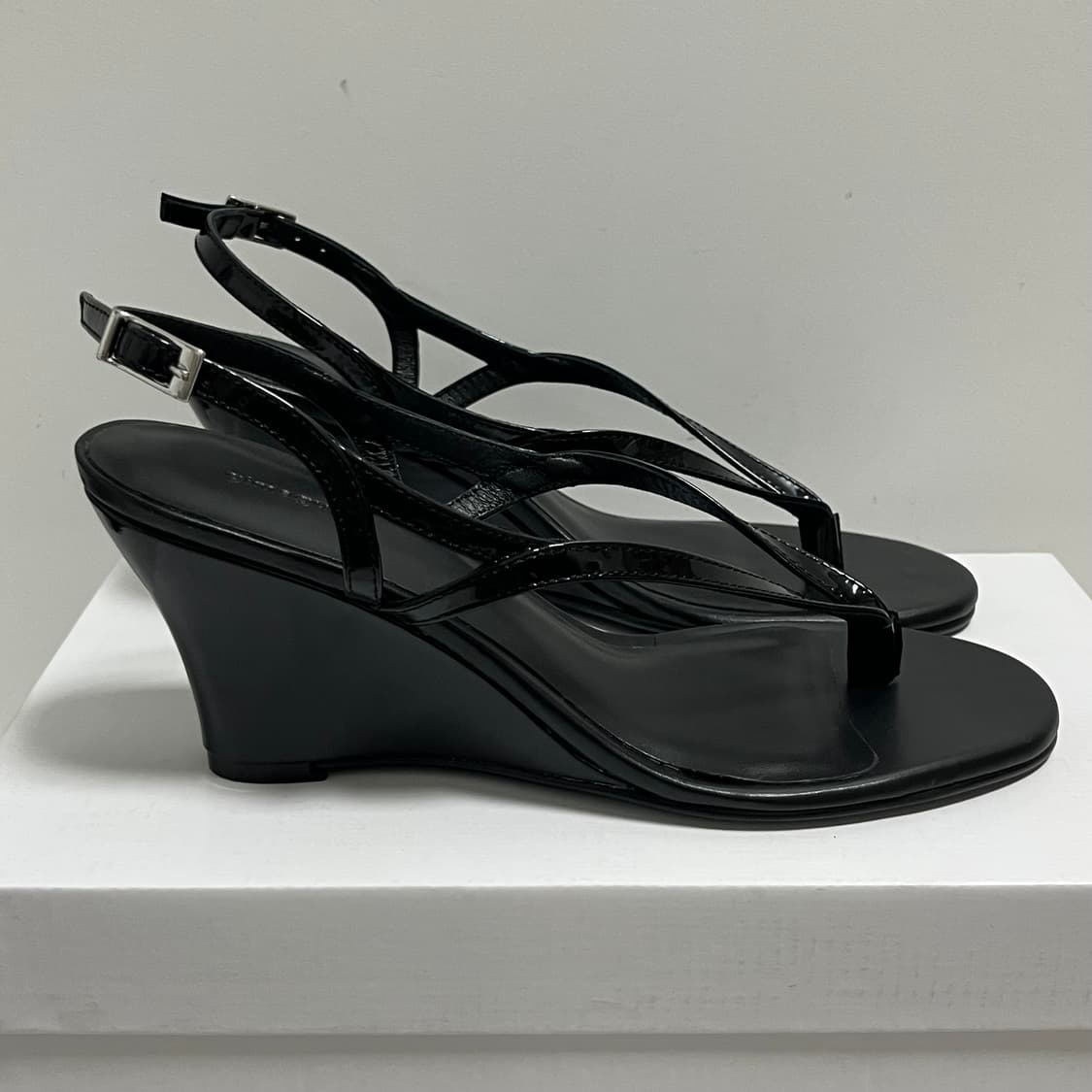 [36,37,38]기마구아스 웨지 샌들/블랙 상품이미지2