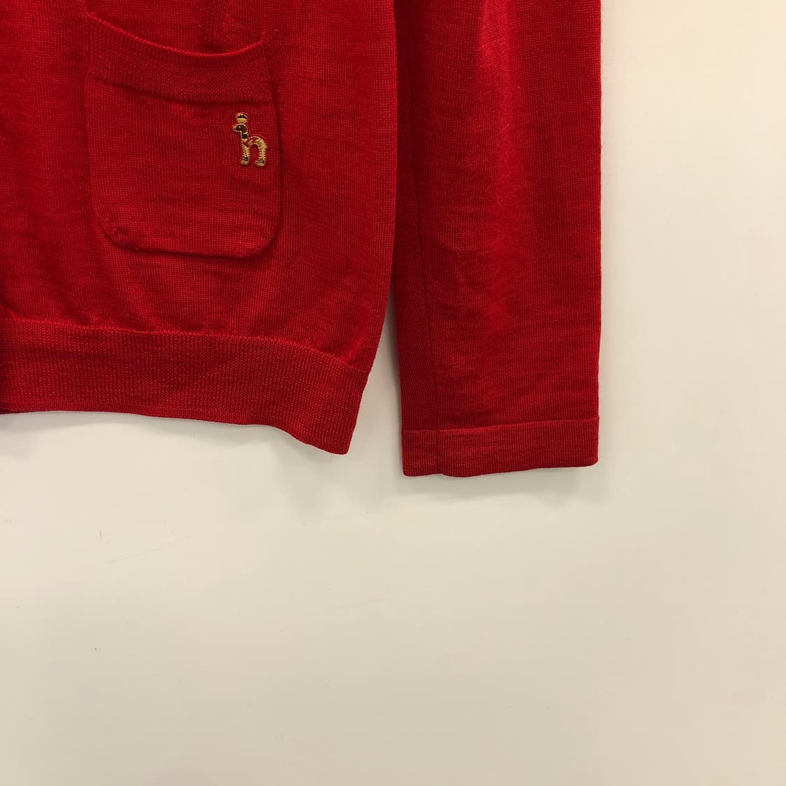 헤지스 자수로고 니트가디건 90 상품이미지2