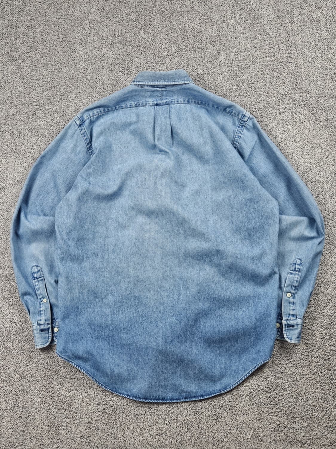 80's 폴로랄프로렌 레드 포니 데님 셔츠 ( L ) / 10534 상품이미지5