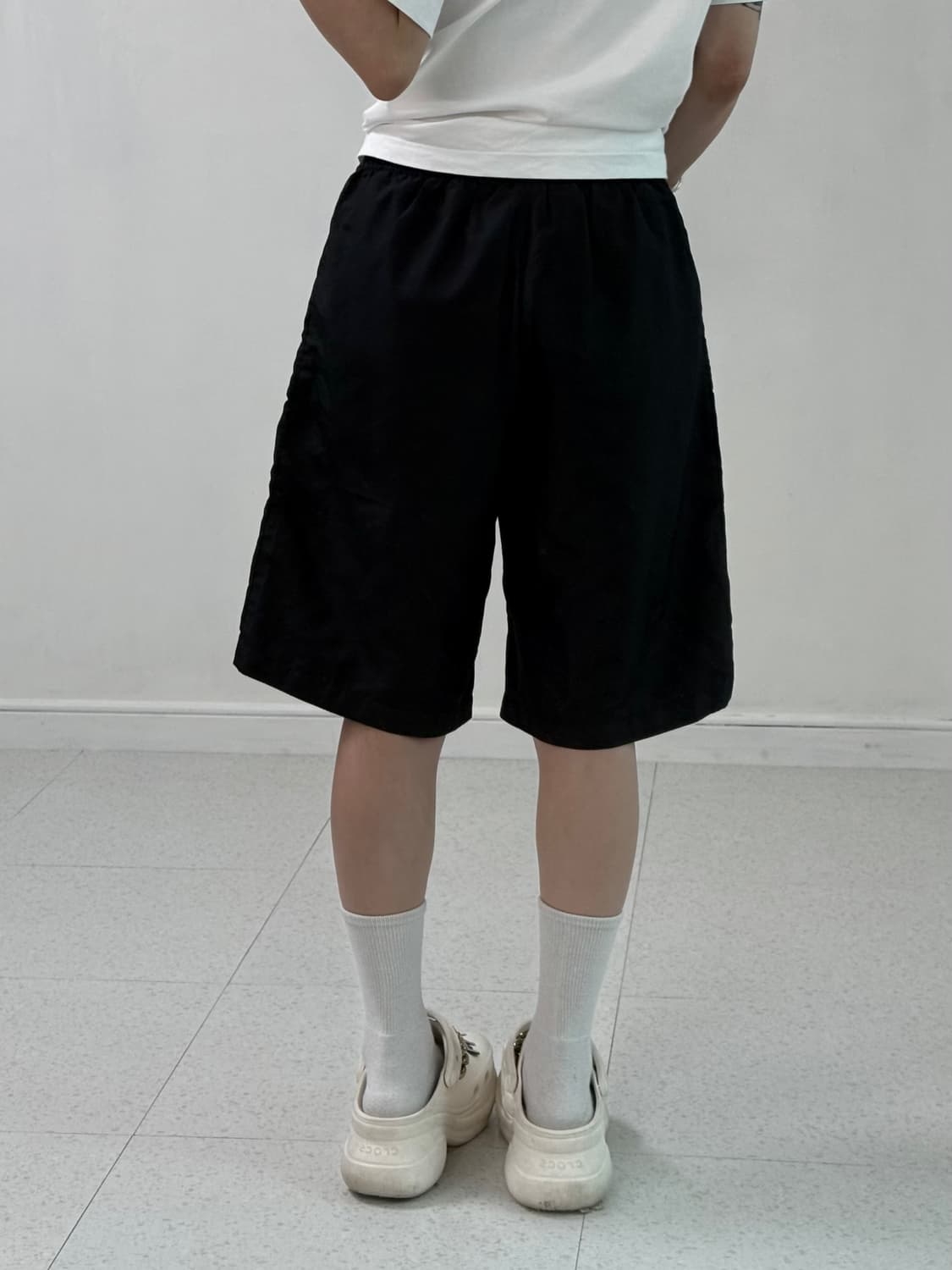 나이키 블랙 그레이 반바지 상품이미지4
