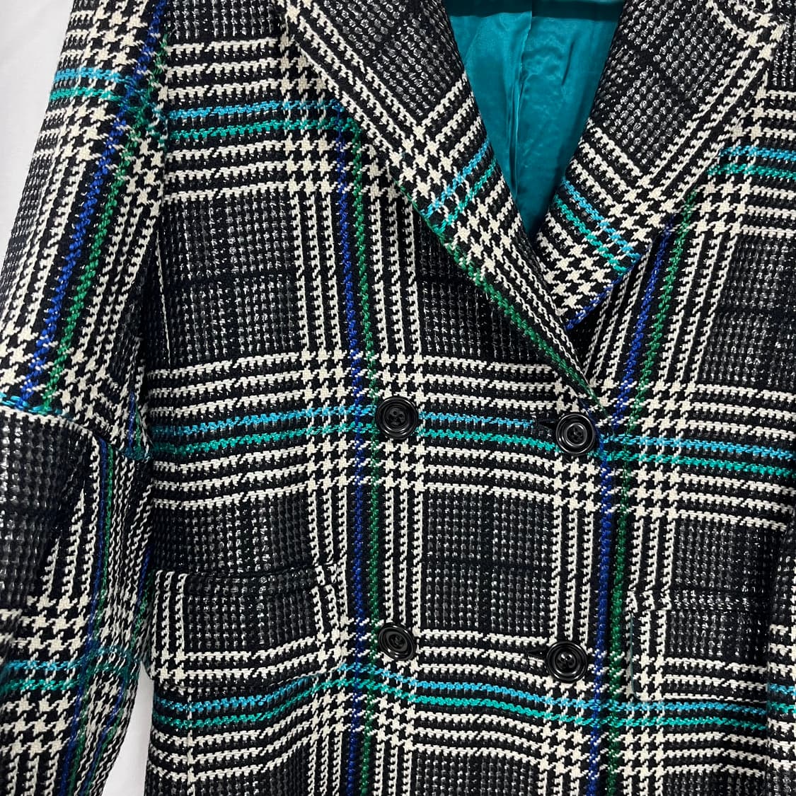 뮤베일(MUVEIL) 울 트위드 체크 코트 상품이미지3