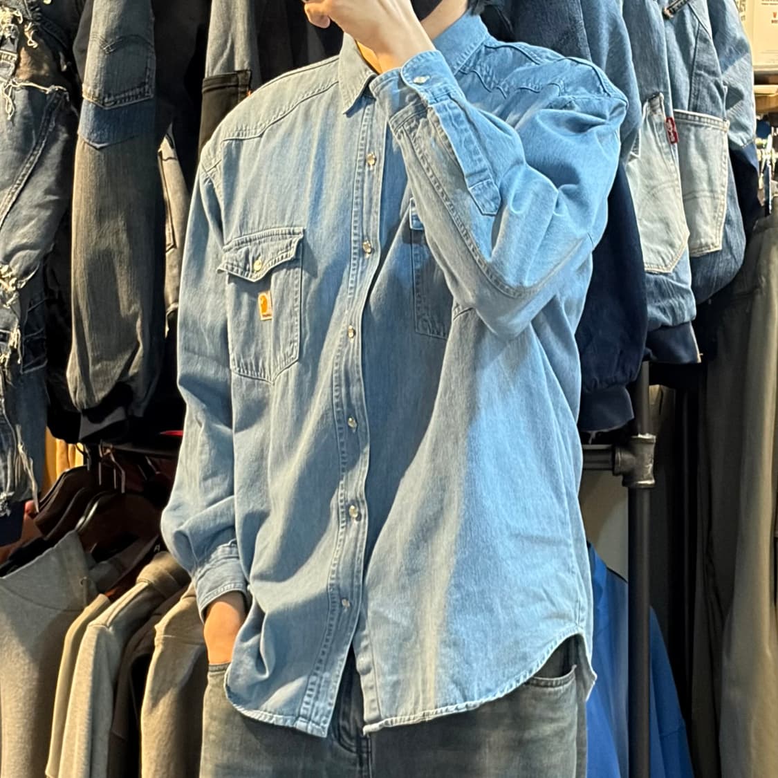 [NO.9] 칼하트 데님 긴팔셔츠 상품이미지4