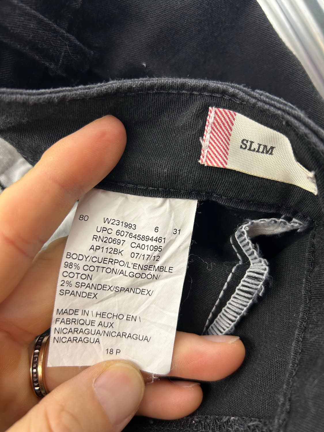 Dickies 디키즈 블랙 코튼 워크팬츠 상품이미지8