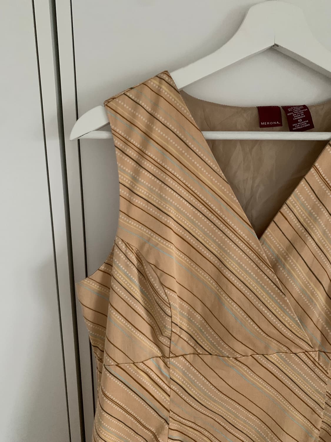 레트로 살구 원피스 상품이미지3