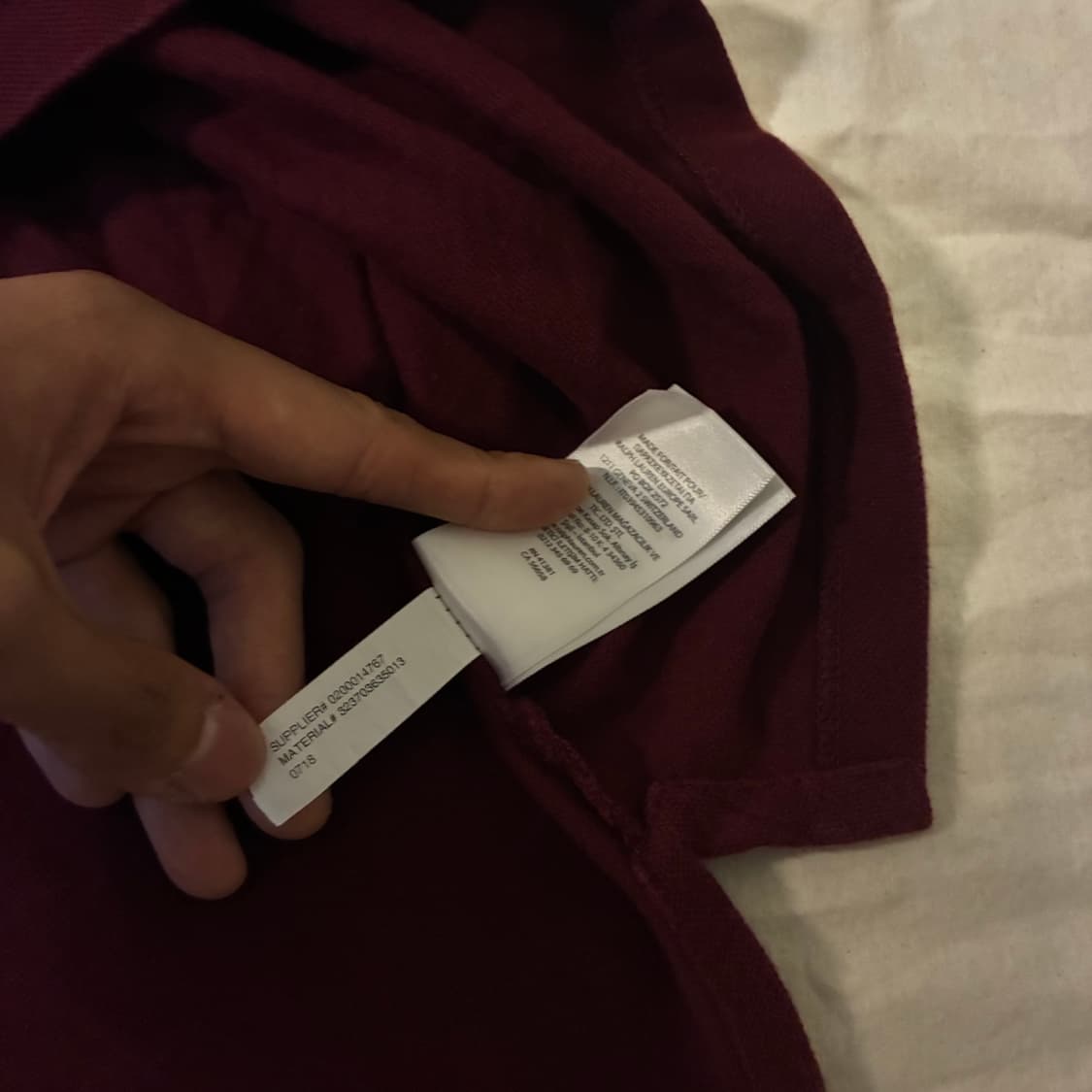 폴로 빅포니 버건디 옐로 반팔 XL 상품이미지5