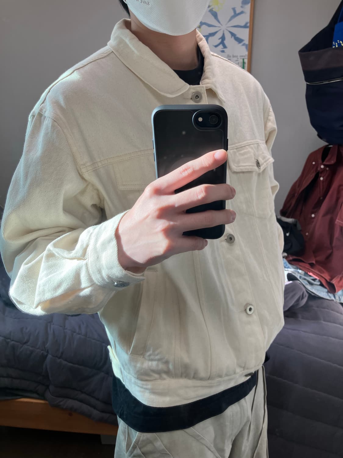 white denim jacket 화이트 데님자켓 M 상품이미지1