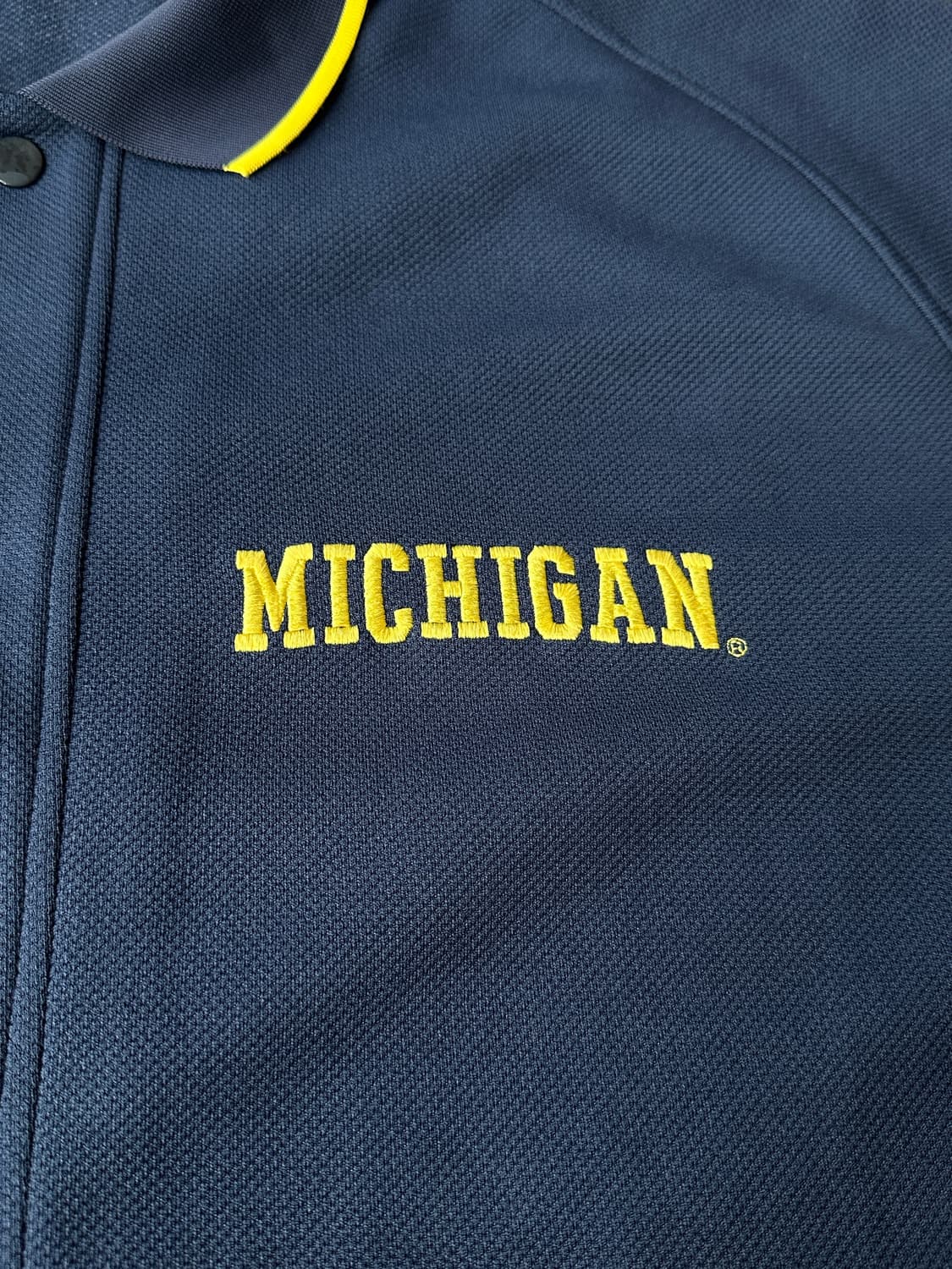 나이키 미시간 대학교 메이즈 앤 블루 웜업 반팔 셔츠 XL 상품이미지6