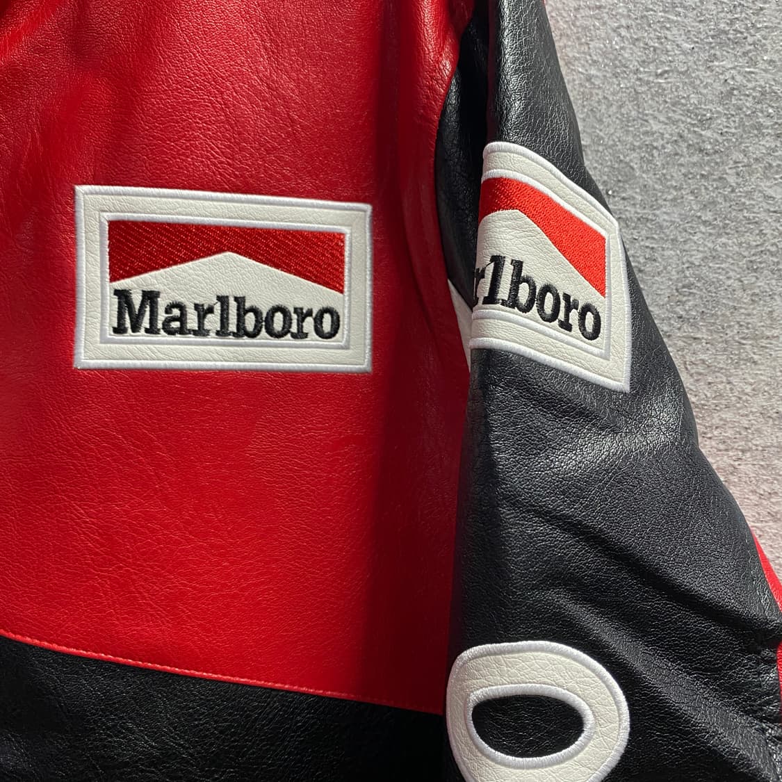 말보로 빅로고 레이싱 바이크 레더 자켓 B3650 상품이미지4