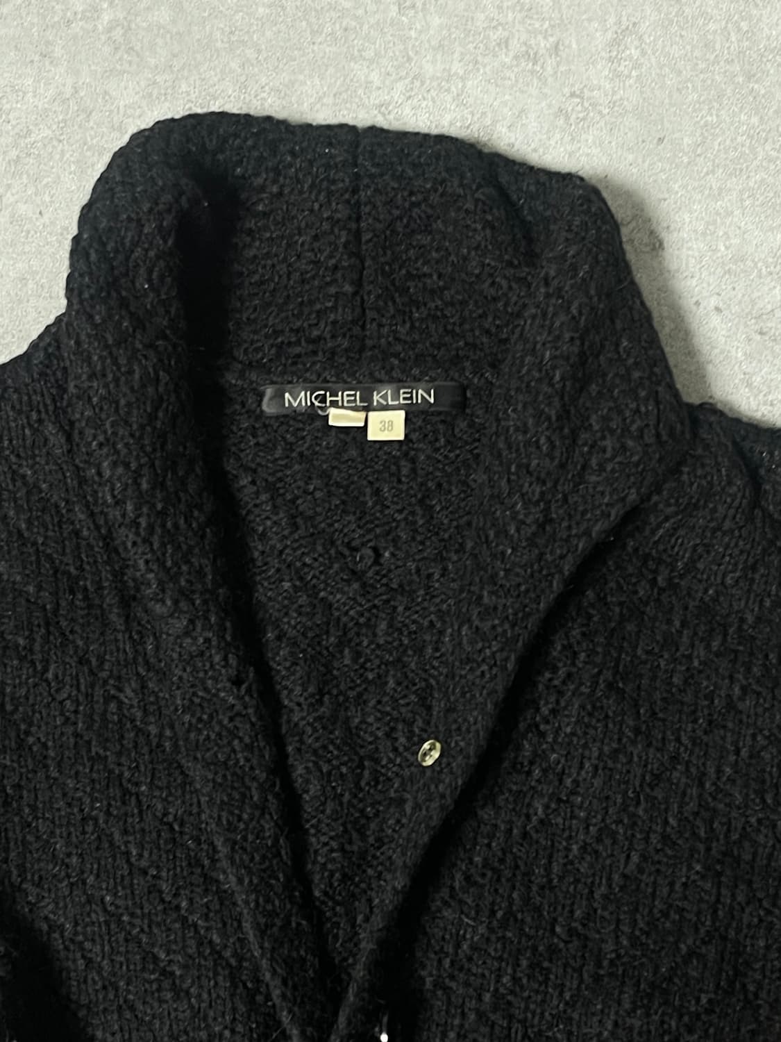 muffler collar knit cardigan 상품이미지7