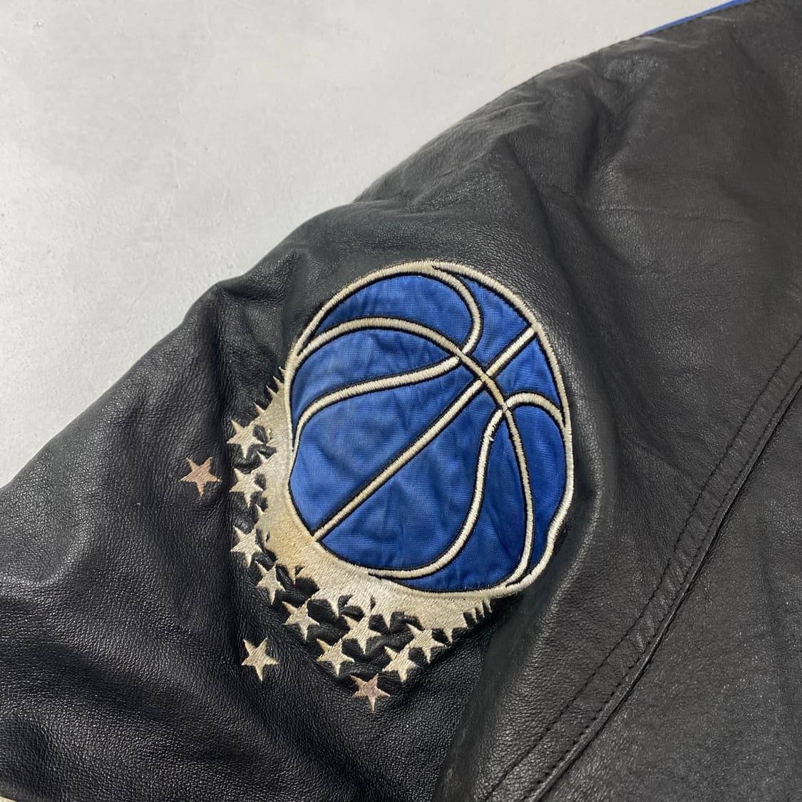 90s 프로플레이어 NBA 올랜도 매직 올드스쿨 리얼 레더 자켓 (103 상품이미지4
