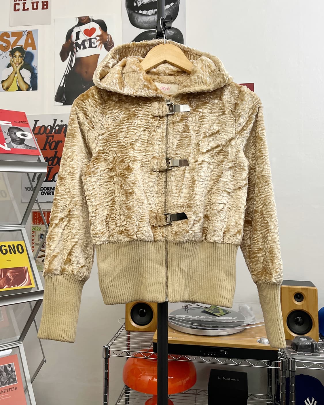 올드 빈티지 버클 퍼 후드집업 상품이미지5