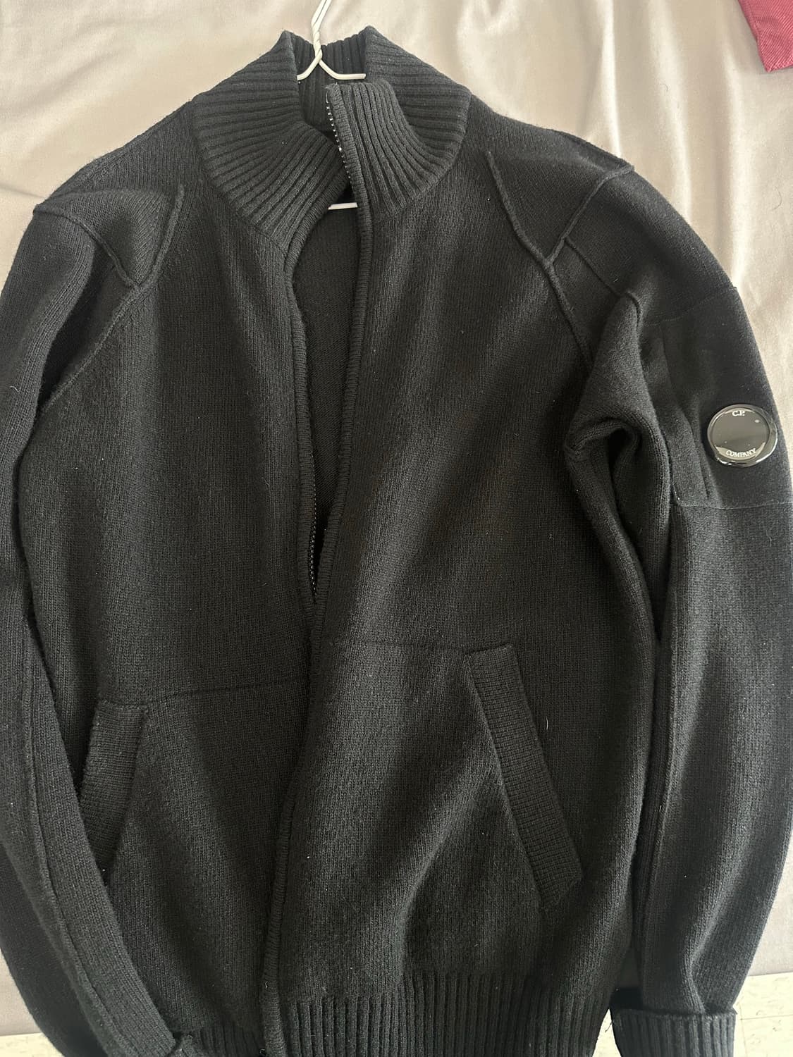 Cp컴퍼니 니트집업 가디건 블랙 상품이미지2