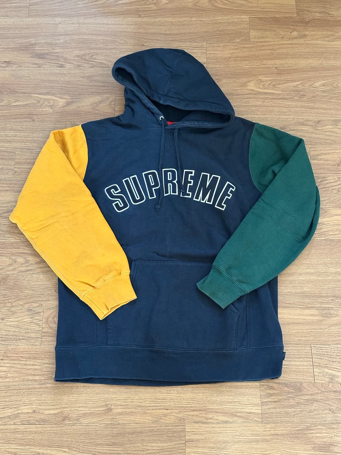 (XL) 슈프림 컬러 블록 후드티 상품이미지1