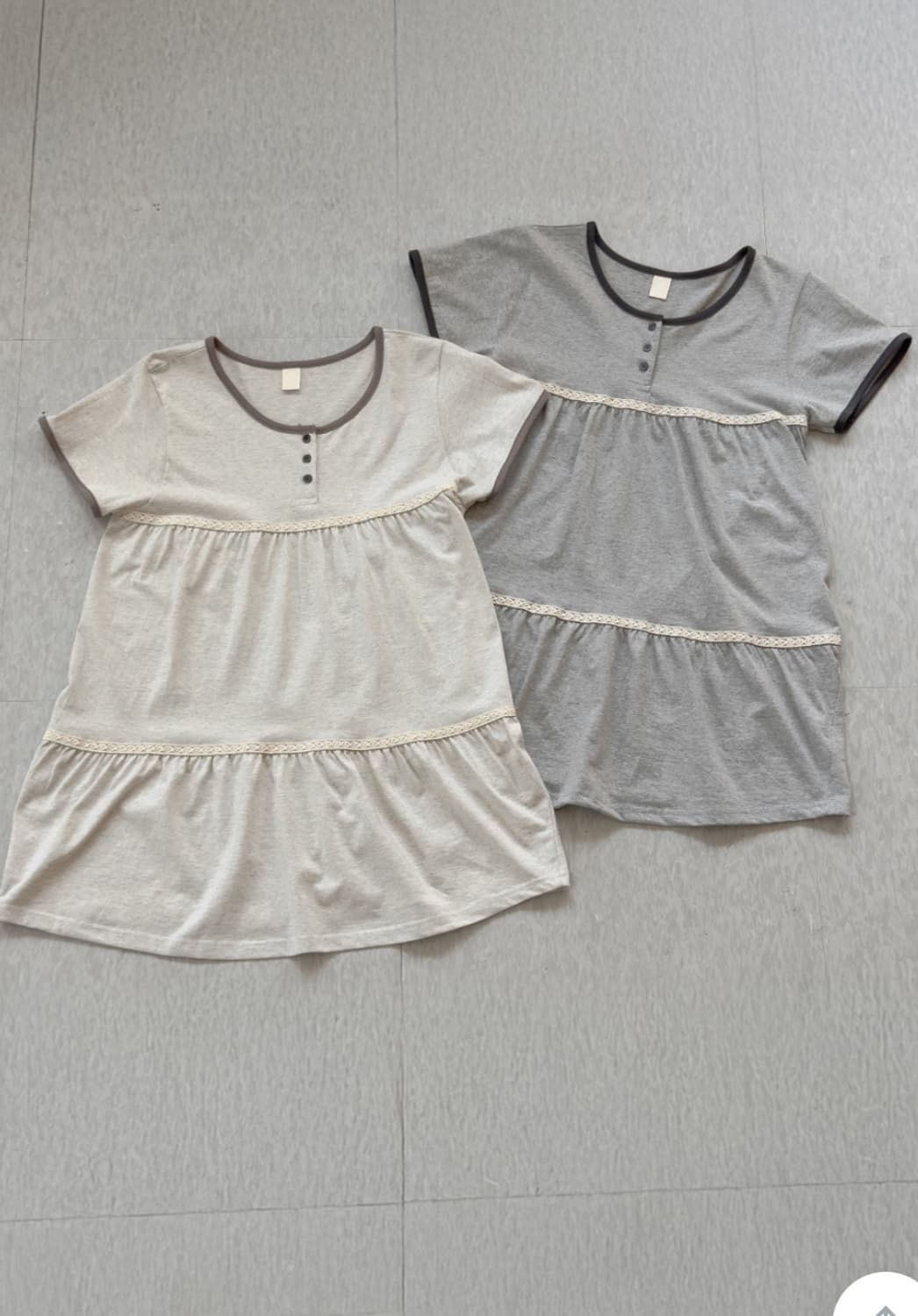 당일배송) 히피디피 pure lace tee 베이지 상품이미지2