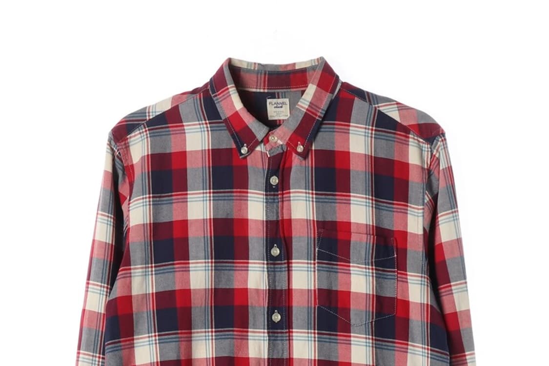 폴햄 플래넬 체크 셔츠 레드 L 상품이미지3