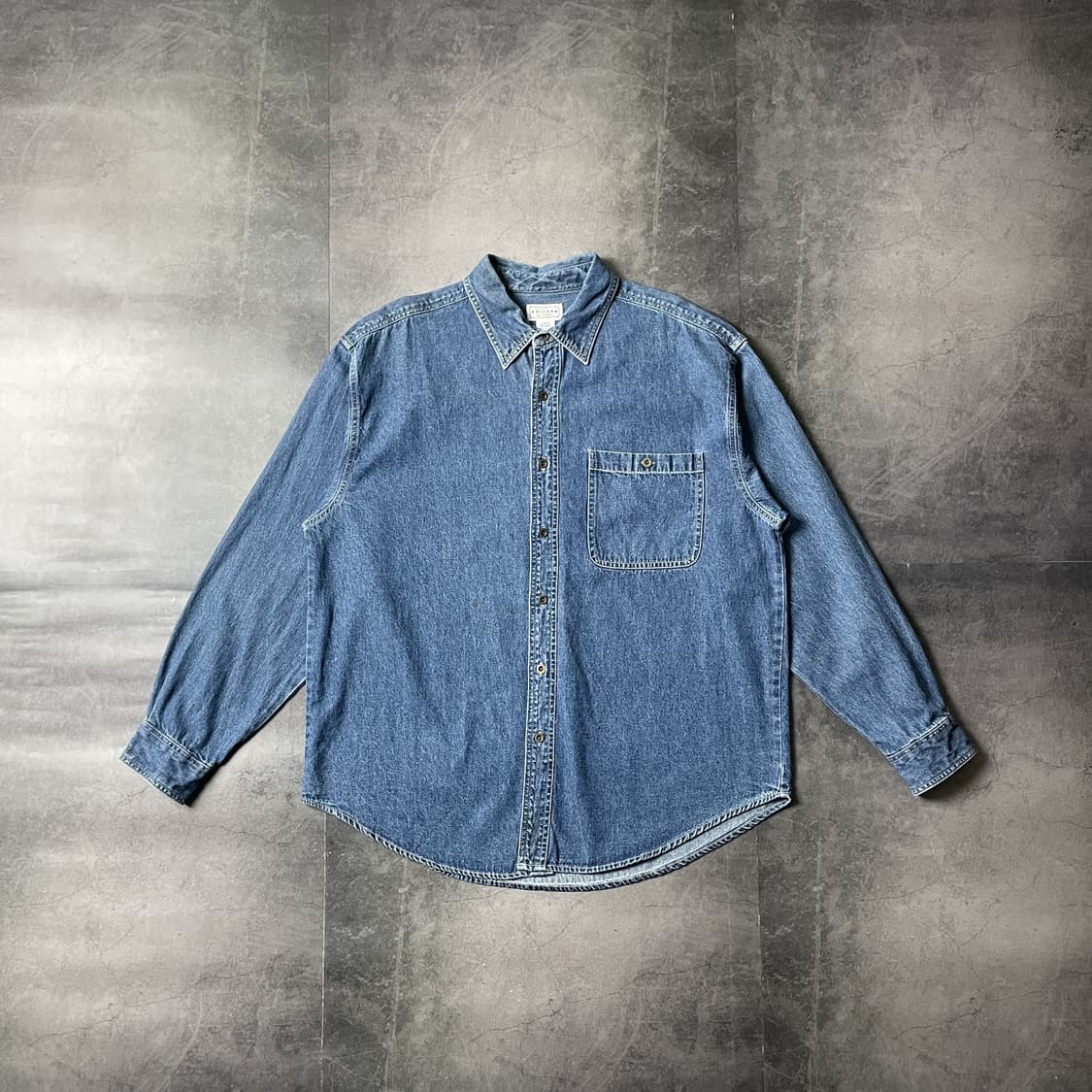 ARIZONA JEAN COMPANY 빈티지 데님 코튼 셔츠 A00488 상품이미지1